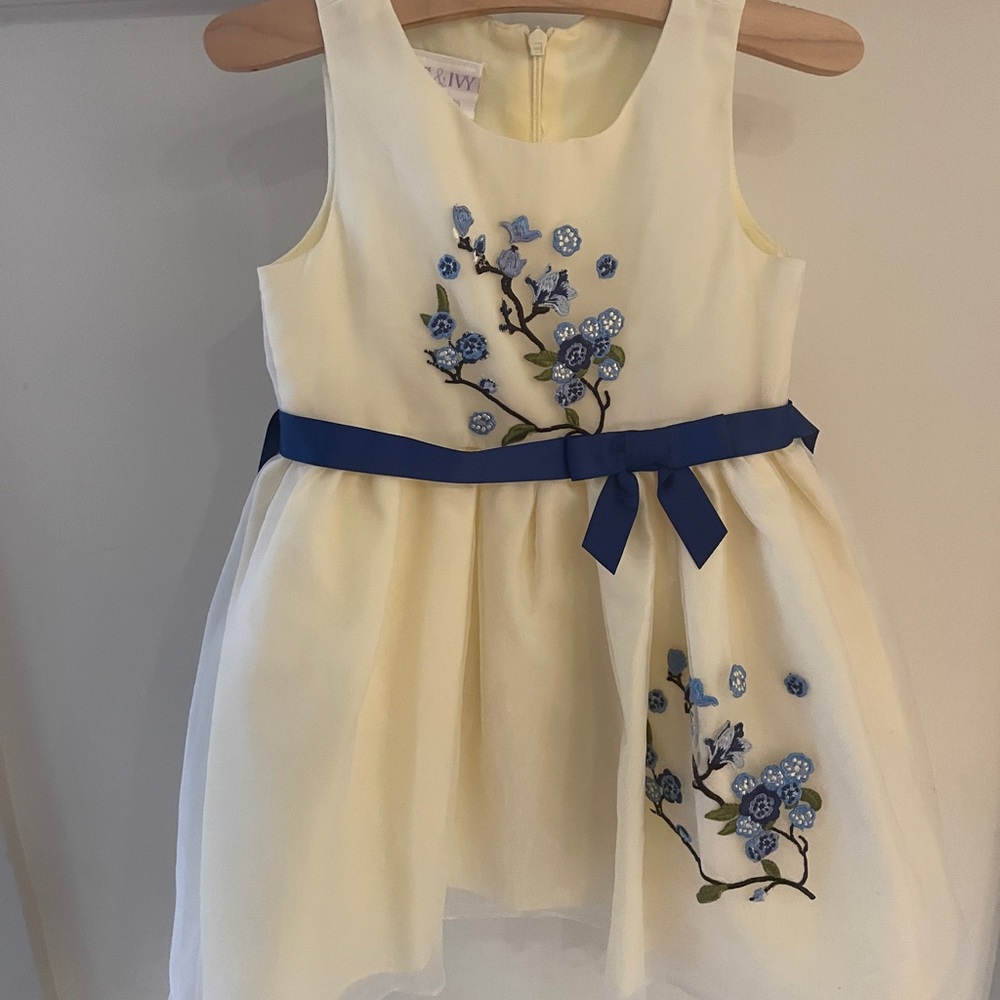 Iris & Ivy Yellow and Blue Dress - Size 3